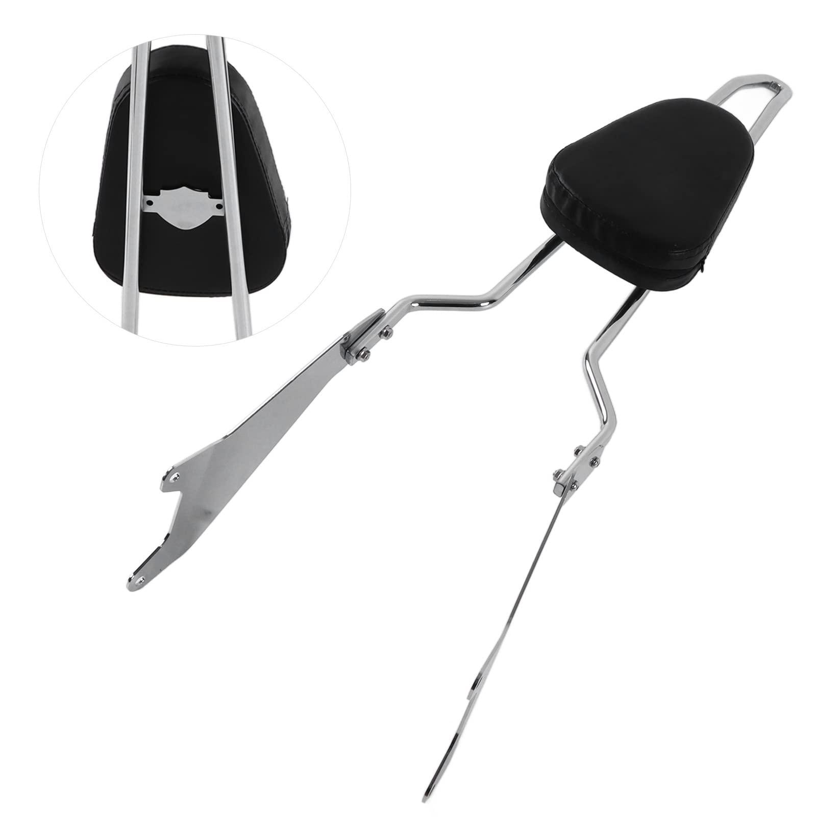 Schienale Passeggero Moto, Sissy Bar e Supporto Sedile Posteriore Compatibile con Yamaha Bolt Star XV950 XVS950 2014-2019, Ricambio in Lega per Comfort del Passeggero