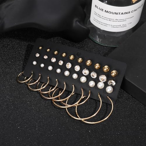Image of NEWITIN 74 Pieces Gold Jewelry Set for Women Fashion Costume Jewelry Gold Plated Necklace Bracelet Waist Chain Ring Earrings Set for Women