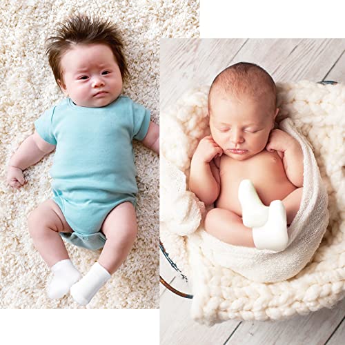 Janmercy 20 Pair Preemie Socks Baby Boy Girls Newborn Premature Terry Cotton Socks for Unisex Baby4