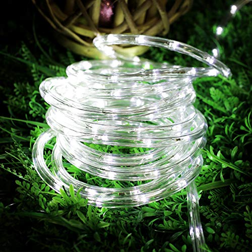 Lighting ever 33ft 240 led outdoor rope lights cool white 6000k, 24 v connectable, waterproof clear tube string lights for deck railing, patio ground, garden, yard lawn, flower bed landscape, camping 2 Lighting ever 33ft 240 led outdoor rope lights cool white 6000k, 24 v connectable, waterproof clear tube string lights for deck railing, patio ground, garden, yard lawn, flower bed landscape, camping - image 3