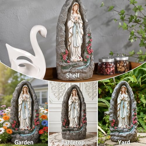 Estatua Nuestra Señora de Lourdes 18 Pulgadas miniatura 6