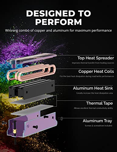 Image of SABRENT M.2 2280 SSD Rocket Gaming Edition Heatsink (SB-GHSK)