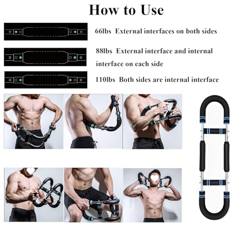 Twister Arm Trainer, Adjustable Chest Workout Equipment, Arm Trainer for Men, Arm Exercise Equipment, Chest Trainer for Men, Shoulders and Forearms Muscle Training Fitness Equipment - Image 7