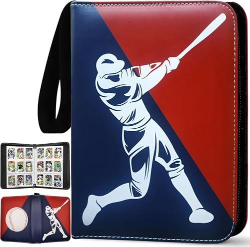 Baseball Card Binder 900 Pockets with 50 Protective Sleeves,...