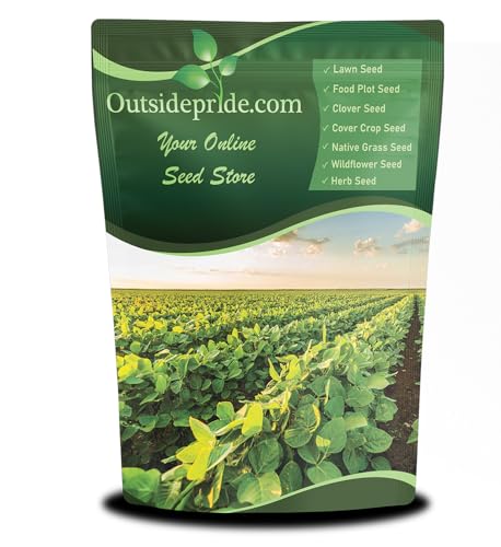 Outsidepride Soybean Seeds - 5 lbs High-Protein & High Yield Heirloom Variety Soy Beans, Ideal for Oil Processing, Forage, Animal Food Plots, & Wildlife Feed for Poultry & Other Farm Animals