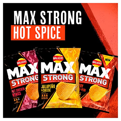 Walkers Max Strong Jalapeno & Cheese Crisps