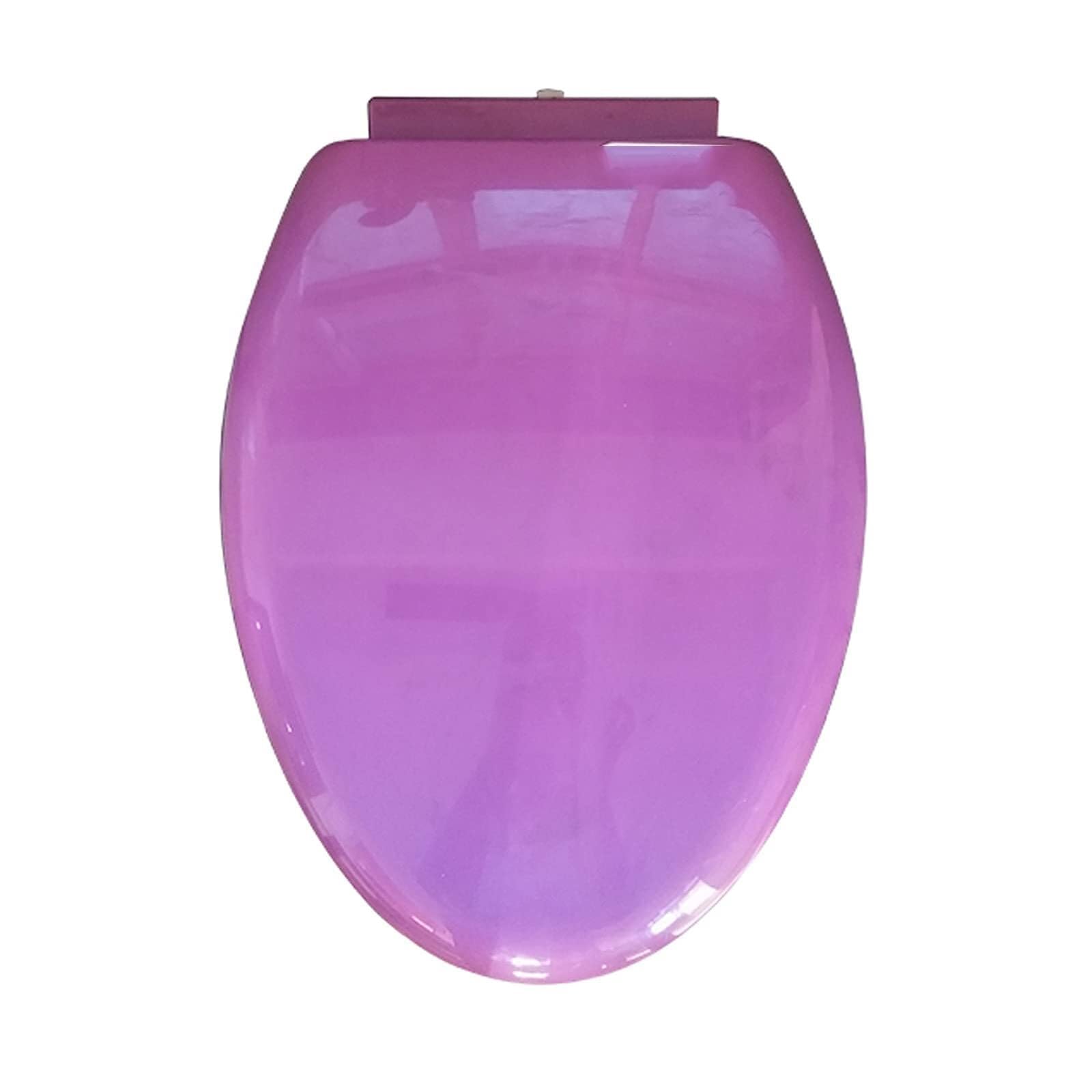 Dxpsxjl Purple Soft Close Close Toilet Seat, Pp Material, 5 Color Choices, Easy Install Clean, Adjustable, Lightweight, Durable, Portable, User-Friendly, Compact Lightweight Build, Elongated, Options