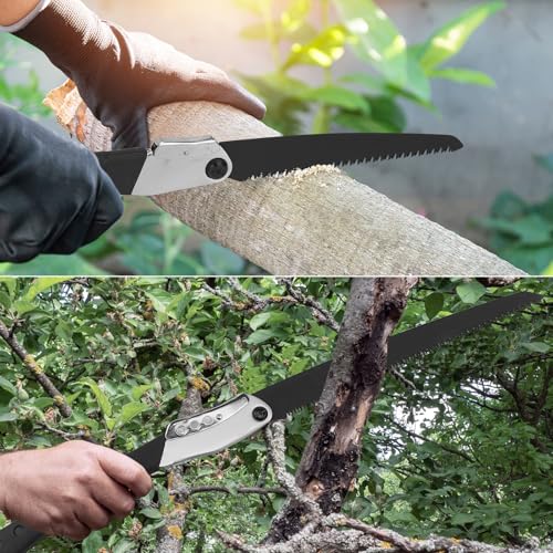Bwondmand Folding Saw Set, Heavy Duty 15 Inch Extra Long Blade Hand Saw thumb #4
