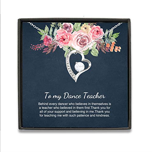 Dance Teacher Gift Gift from Student Dance Teacher Necklace Forever Love Necklace