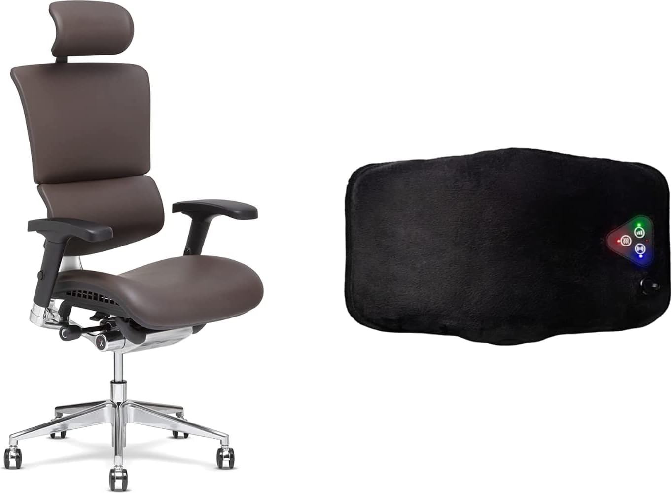 XChair X4 HighEnd Executive Chair, Brown Leather with