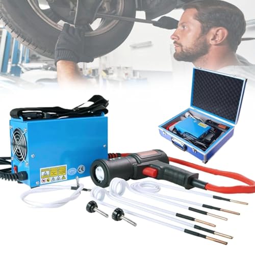 Induction Heater Kit, 1500W Portable Handheld Flameless Heating Machine with 4 Coils and Storage Box for Safe Removal of Nuts, Bolts, Bearings