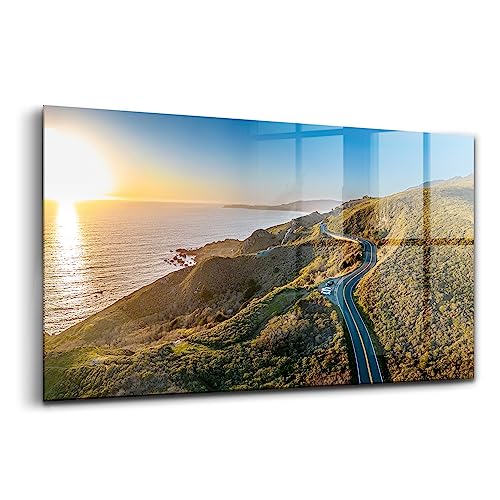 Image décoration murale en verre d'art 120x60cm San Francisco Wallfluent