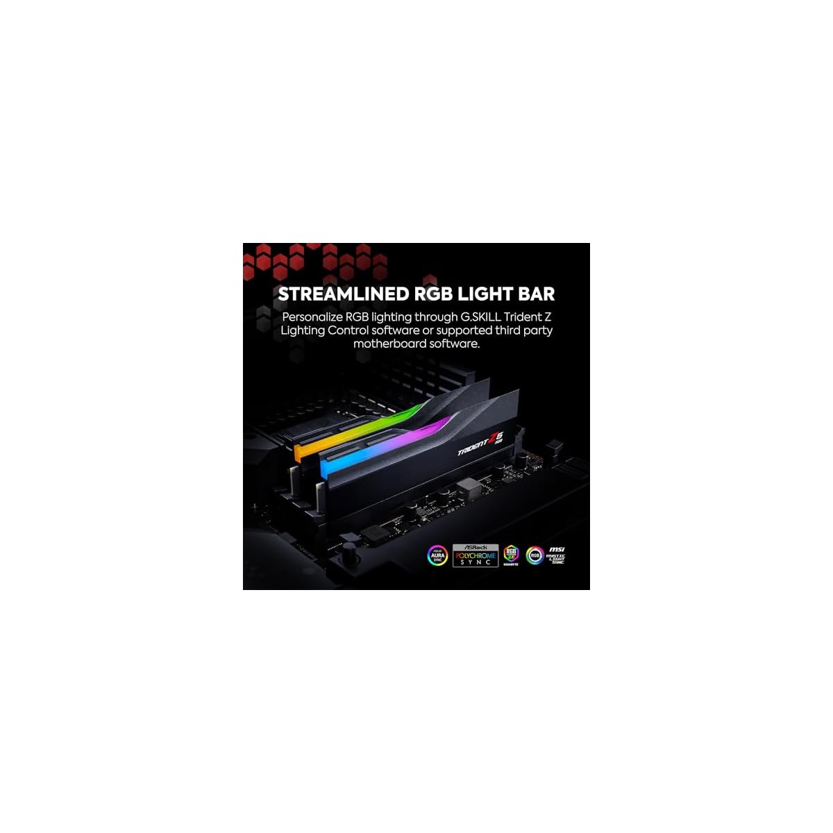 GSKILL-Trident-Z5-RGB-Series-Intel-XMP-30-DDR5-RAM-32GB-2x16GB-6000MTs-CL36-36-36-96-135V-Desktop-Computer-Memoria-UDIMM--Nero-opaco-F5-6000J3636F16GA2-TZ5RK
