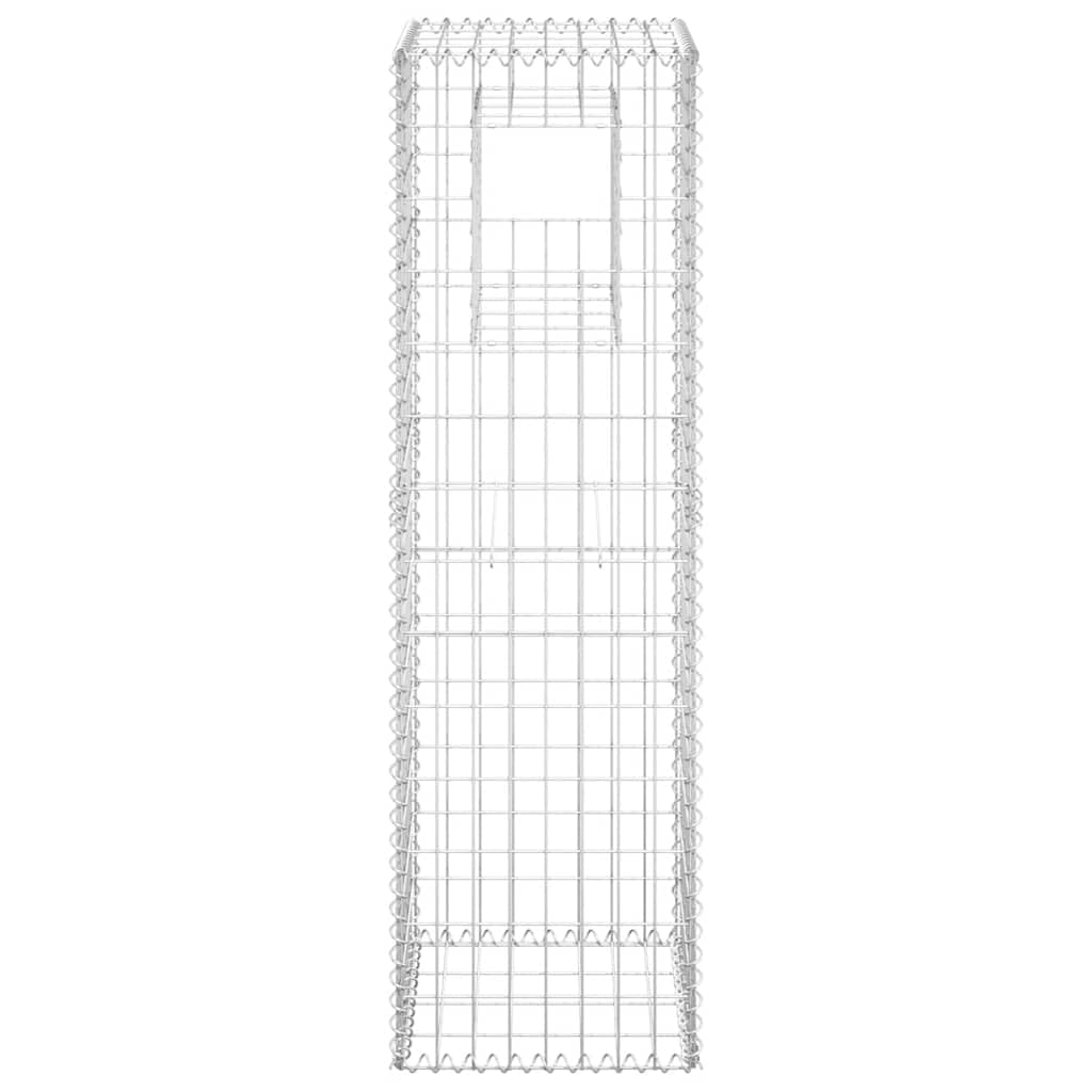 vidaXL Gabionensäule 40x40x140 cm Eisen
