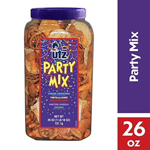 image for Utz Party Mix - 26 Ounce Barrel - Tasty Snack Mix Includes Corn/Nacho 