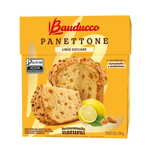 Panettone Bauducco Speciale Uvas Brancas e Limão Siciliano 500g