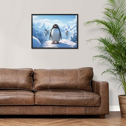 Impression toile pingouin Antarctique déco murale moderne séjour et chambre