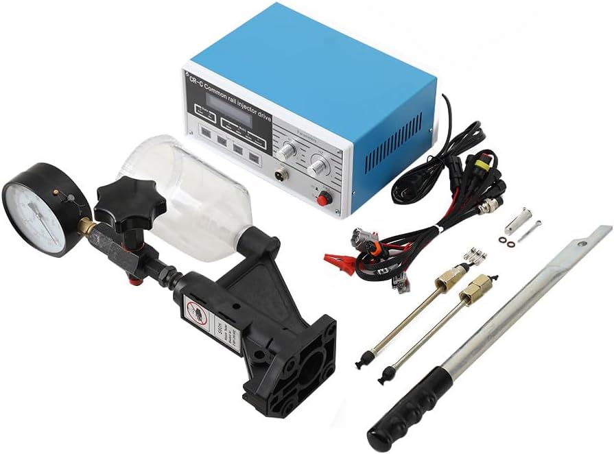 Common Rail Injector Tester Kit, CR-C Multifunction Diesel Common Rail Injector Tester + S60H Fuel Nozzle
