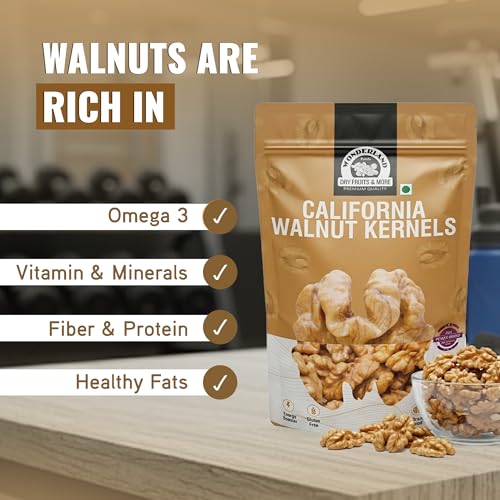 Image of WONDERLAND FOODS (DEVICE) 200 GExtra Light California Walnut Kernels (Akhrot Giri) Pouch Dry Fruits