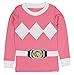 Intimo Girls' Toddler Mighty Morphin Pink Ranger Pajama Set, 3T
