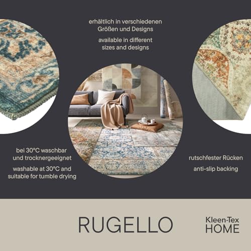 Tapis lavable beige 160 x 230 cm Rugello Lumo pour la sérénité - 5