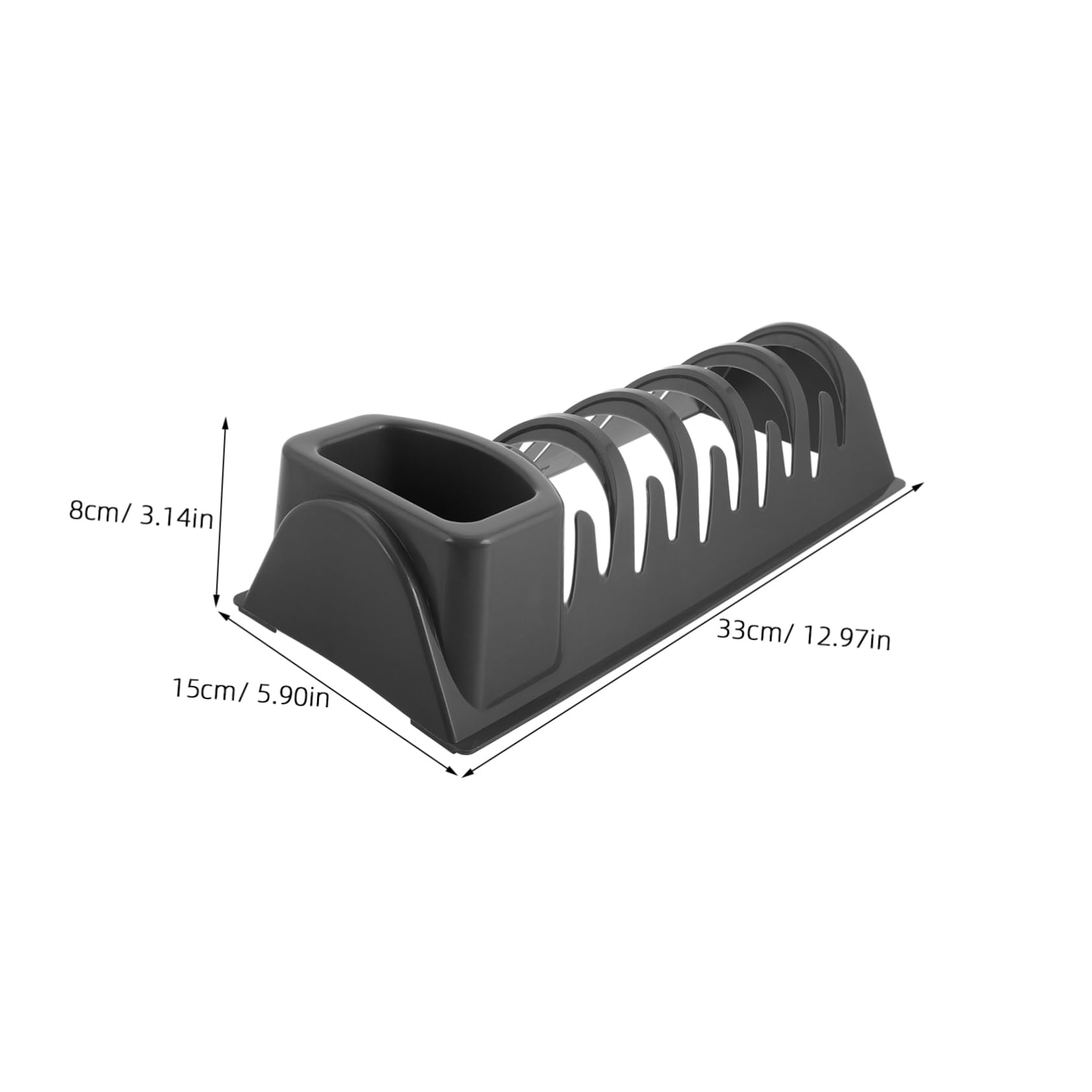 TOYANDONA Bowl Drainer Rack Dark Grey Kitchen Utensil Organizer for Countertop Easy Installation Adaptable Storage for Chopsticks Forks Spoons Design for Home Restaurant
