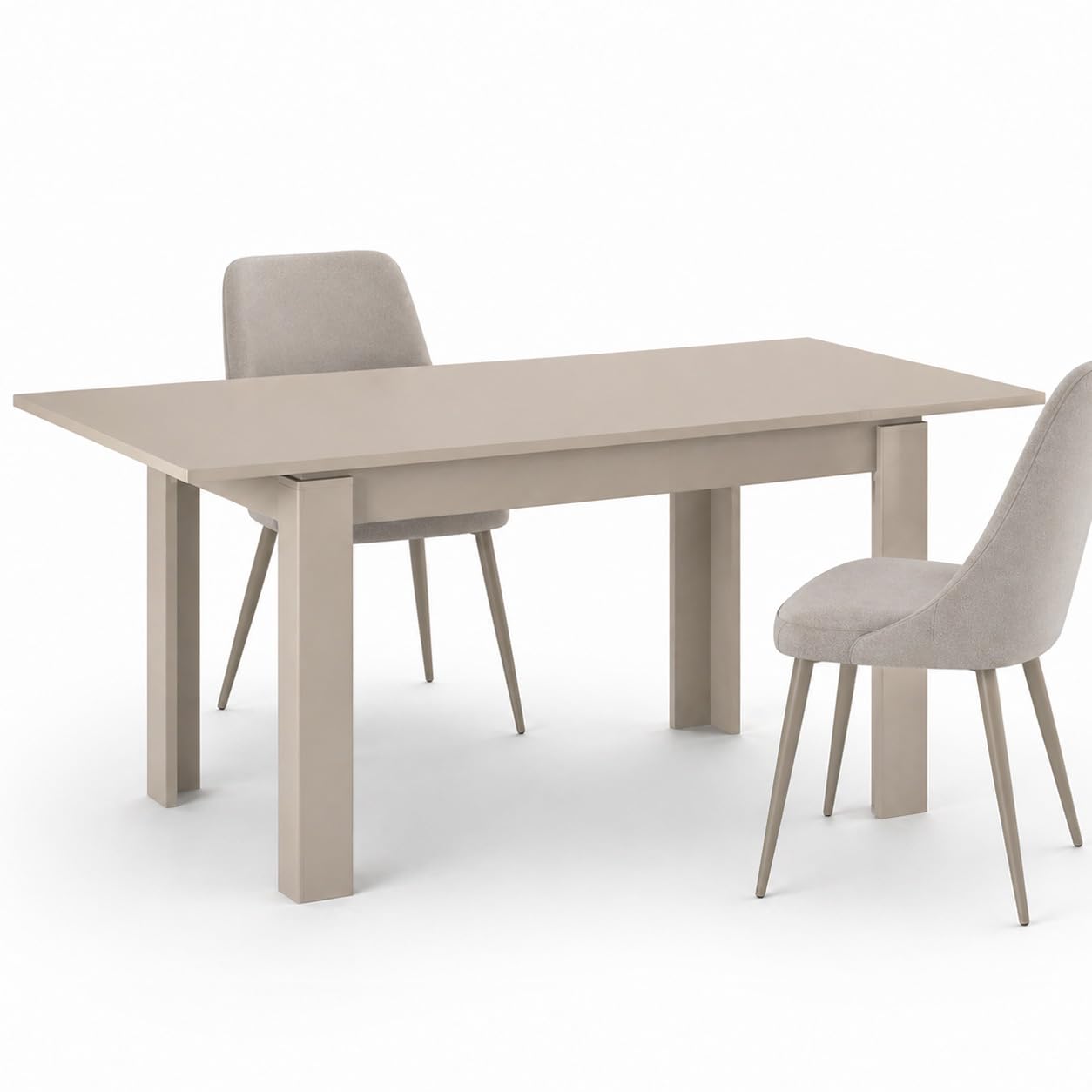 Shally Dogan Tavolo da Pranzo Allungabile da 120 a 170 cm, Struttura Resistente in Legno Rettangolare da 6 a 8 Persone, Apertura Semplice, Ideale per Sala da Pranzo, Soggiorno e Cucina