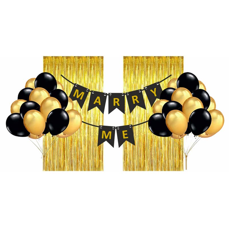 Amazing Xperience Marry Me Banner with Anniversary Decoration Items for Wedding Anniversary Party (Pack of 23 Pcs)