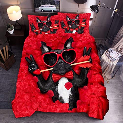 Housse de couette douce motif animal parure de lit confortable AB10 - 2