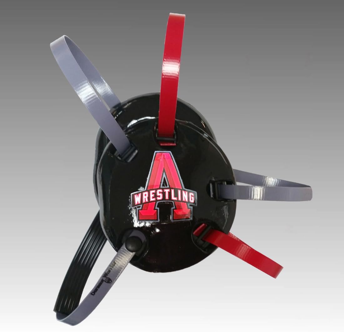 Custom Wrestling Headgear with Chin Cup – Durable Embedded Design, No Stickers or Wraps – Handcrafted in USA by Danmar Warrior Products