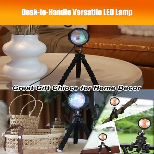 QUIGO Sunset Projector Lamp – 16-Color RGB with Remote & App Control — view 5