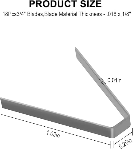 Miniatura 2 de Hoja de ranurado de neumáticos #4 732" para cuchillo calefactable ideal - 18 piezas