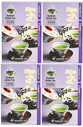 Maeda-en Premium Gyokuro Green Tea Tea Bags 10bags (Pack of 4)