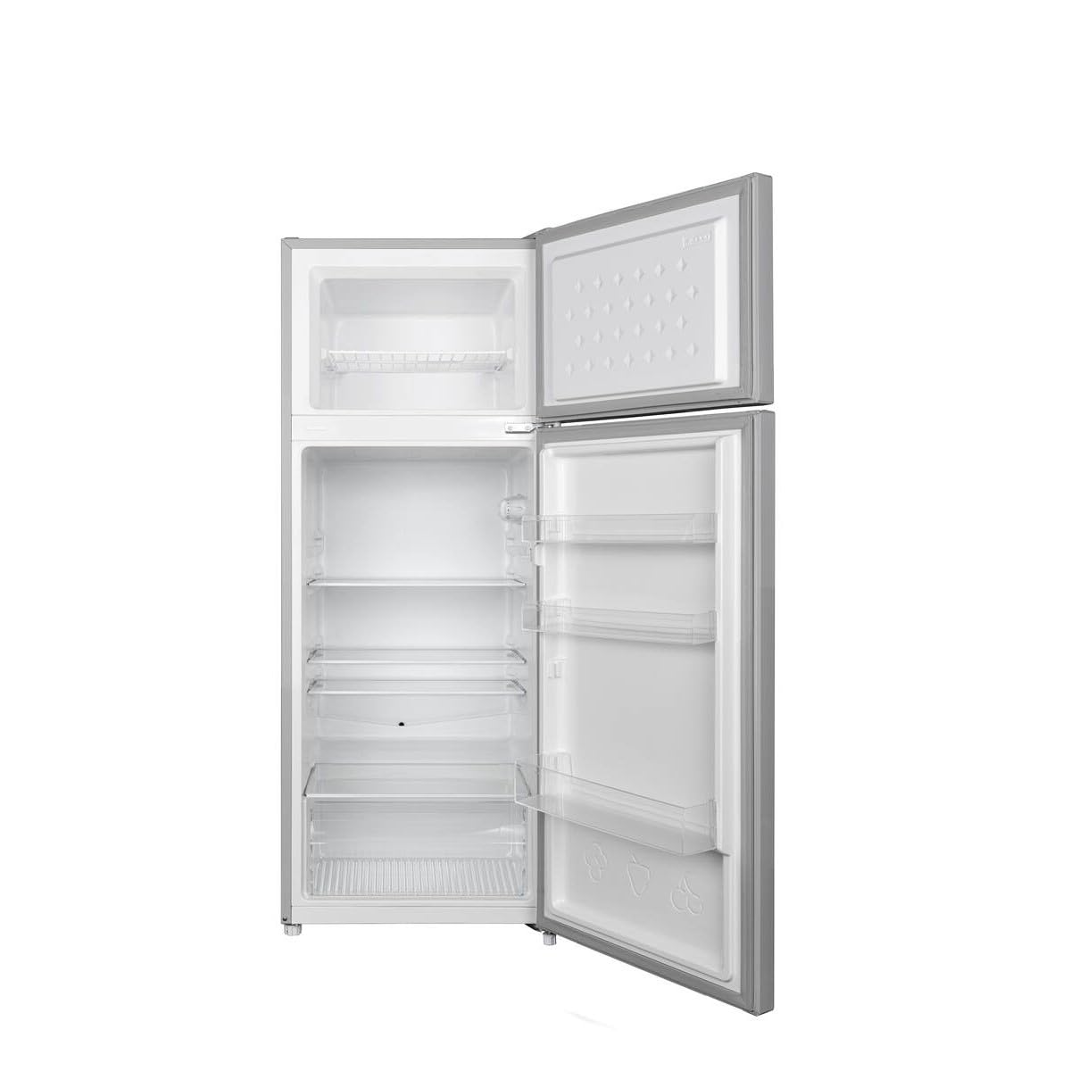 FrigeluX Réfrigérateur Double Porte Inox RDP216XE 211L