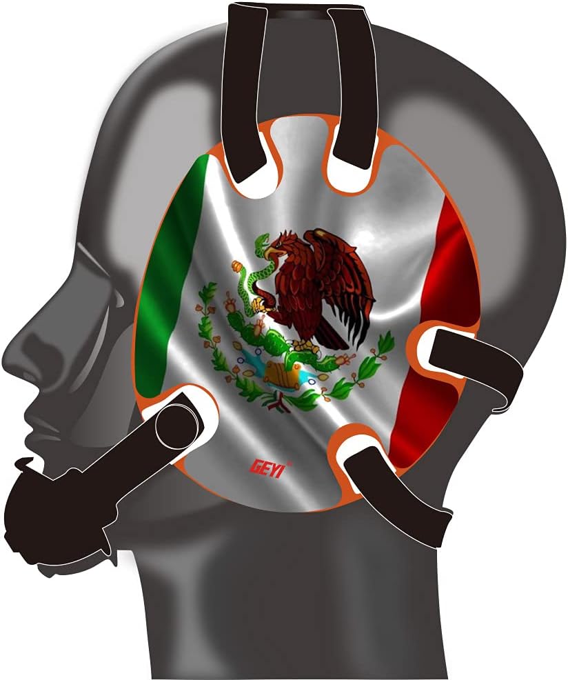 Wresling Headgear Mexican Flag Decals(Adult)