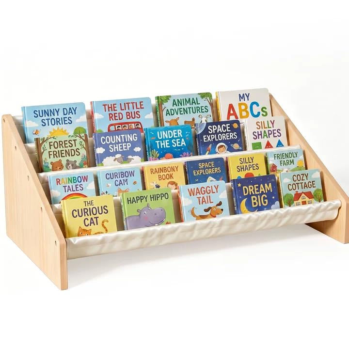 KiddoCood Wood Kids Bookshelf
