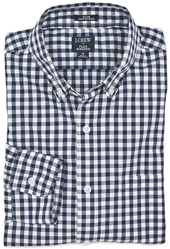 J.Crew Mercantile Men's Long Sleeve Slim Untucked Flex Shirt