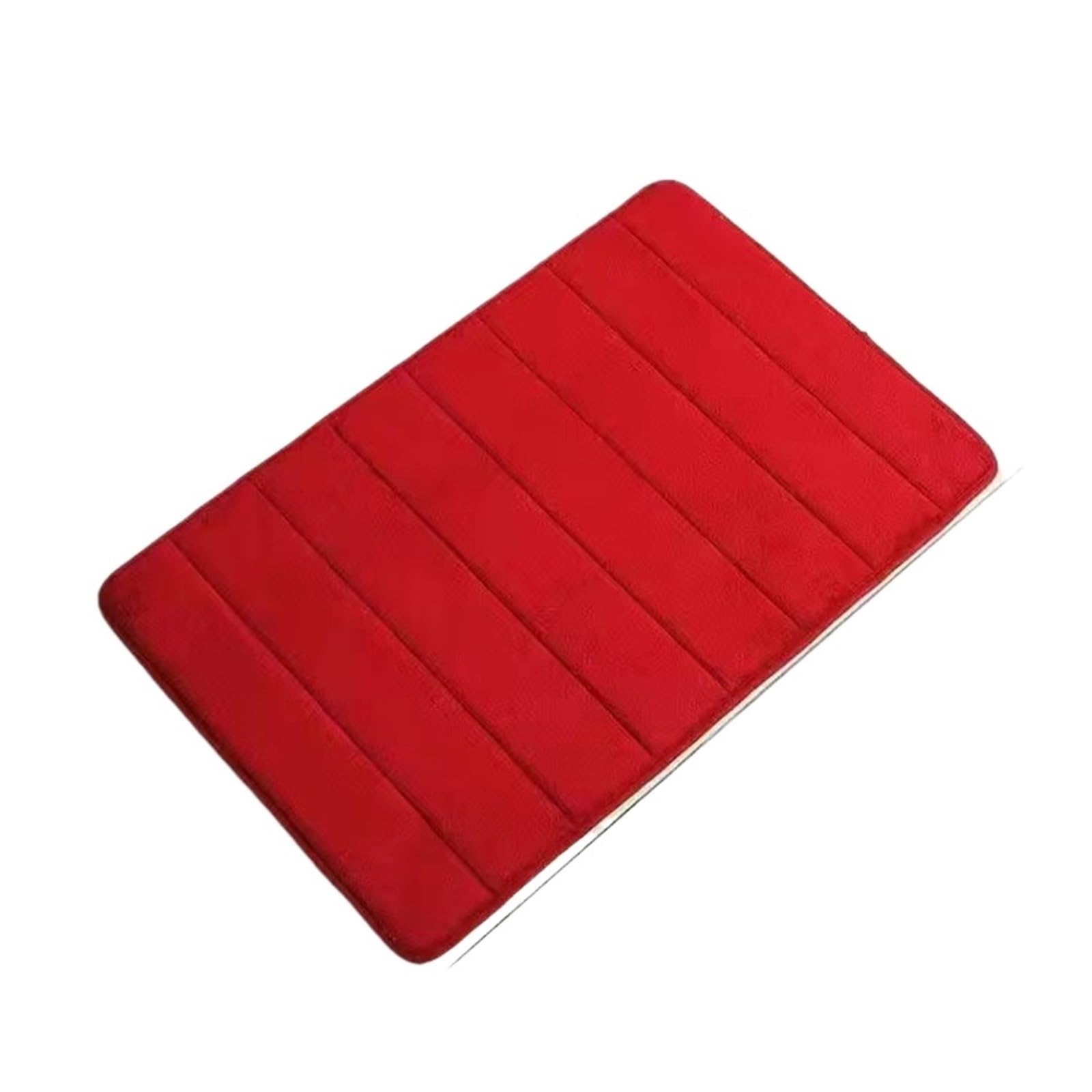 Shower Mat Absorbent Bath Mat Non Slip Rugs Bathroom Carpets Soft Memory Foam Floor Bedroom Toilet Shower Rug Home Decor(Red)
