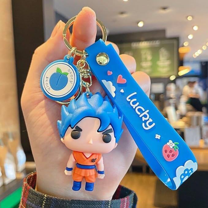 Image of Blue Aura Keychain Anime Fans Car & Bike Key Chains