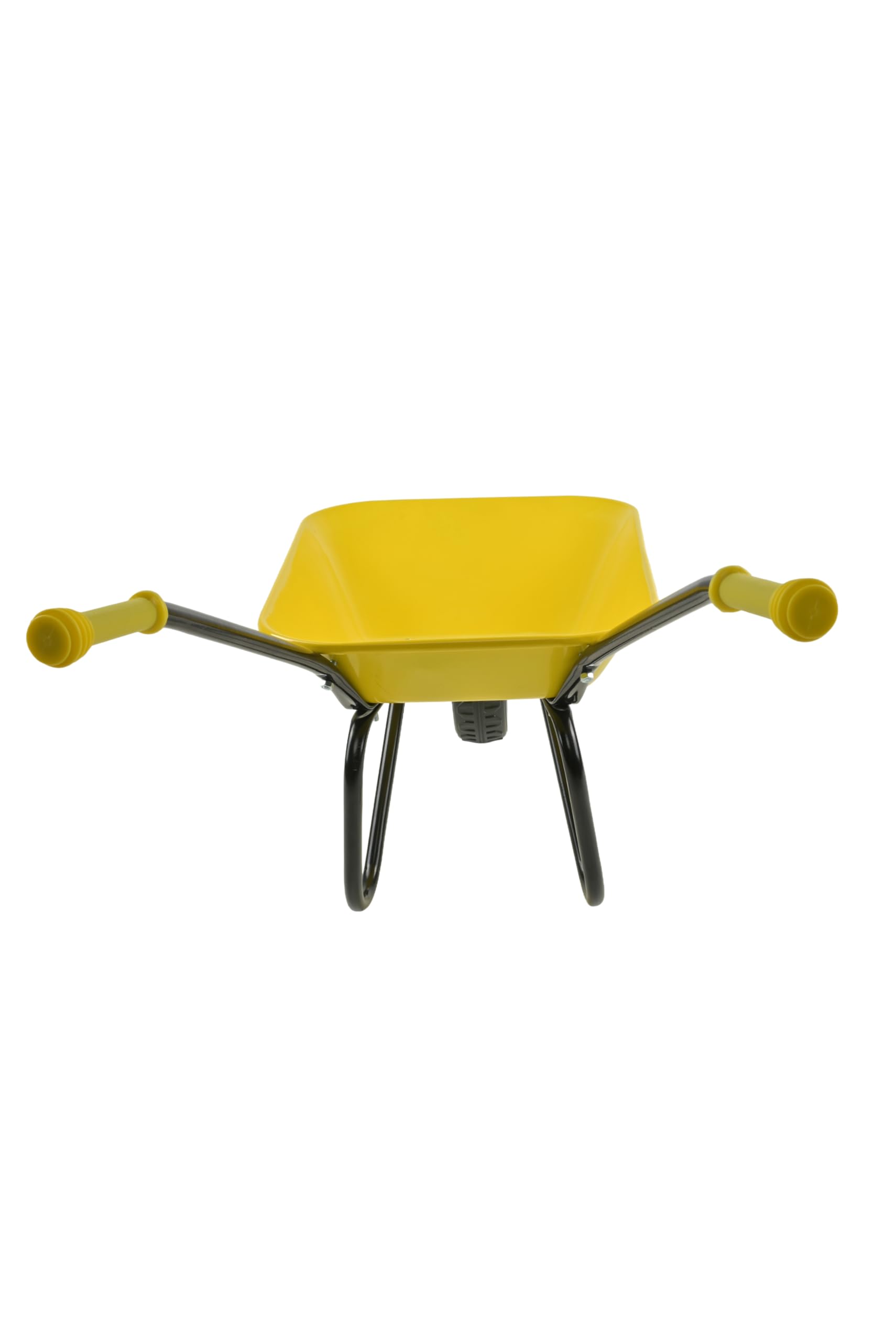 ASC Carretilla de metal para niños, color amarillo/negro, juguete, granja, jardinería