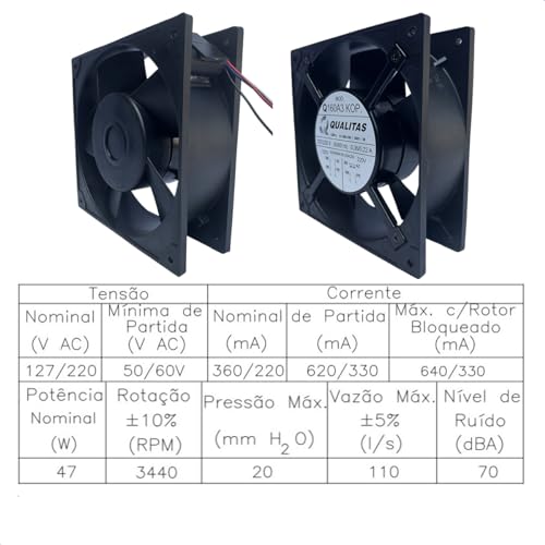 Motor Micro Ventilador Para Aero Hockey/Air Game Klopf Q160A3KOP QUALITAS