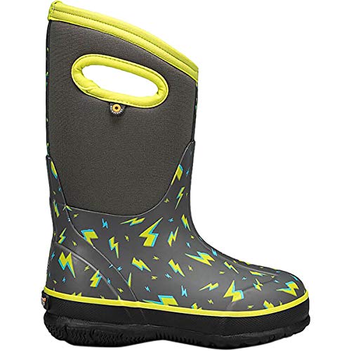Image of Bogs Kids Classic Flower Stripes Winter Snow Boot
