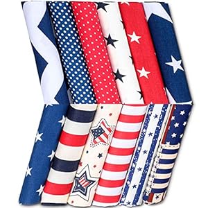 Tatuo 12 Pcs Patriotic Fat Quarters 15.7 x 19.6 Inch Stars and Stripes Fabric Independence Memorial Day 4th of July American Flag Print Quilting Fabric Bundles for DIY Jeans Sewing Patchwork Material Tatuo 12 Pcs Patriotic Fat Quarters 157 x 196 Inch Stars and Stripes Fabric Independence Memorial Day 4th of July American Flag Print Quilting Fabric Bundles for DIY Jeans Sewing Patchwork Material