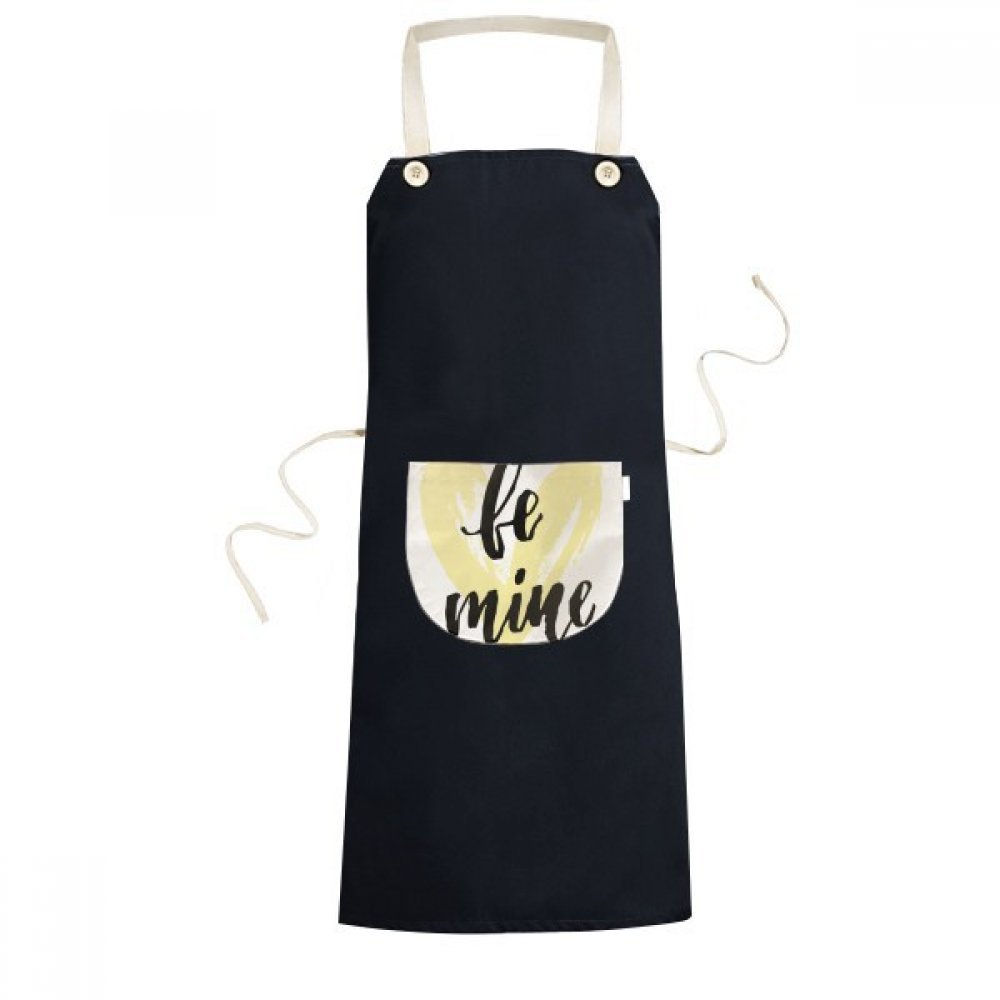 Tablier bavoir jaune anti tache avec poche pour la cuisine