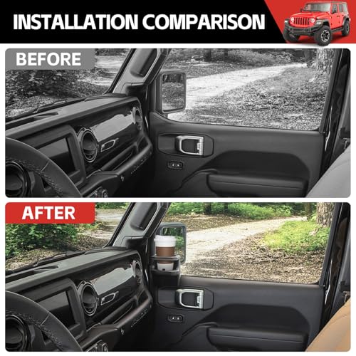 Portavasos para Jeep Wrangler JL JLU 4XE 2018-2024 y Gladiator JT miniatura 2