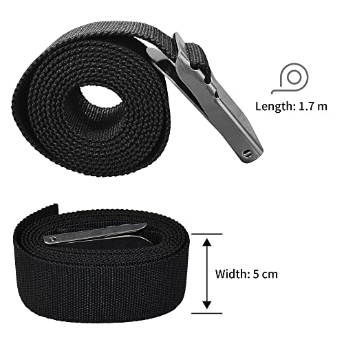 Elfgo Adjustable Diving Weight Belt With Stainless Steel Quick Release Buckle, 67 Inch Nylon Snorkeling Webbing For Scuba Diving, Spearfishing #TOP4