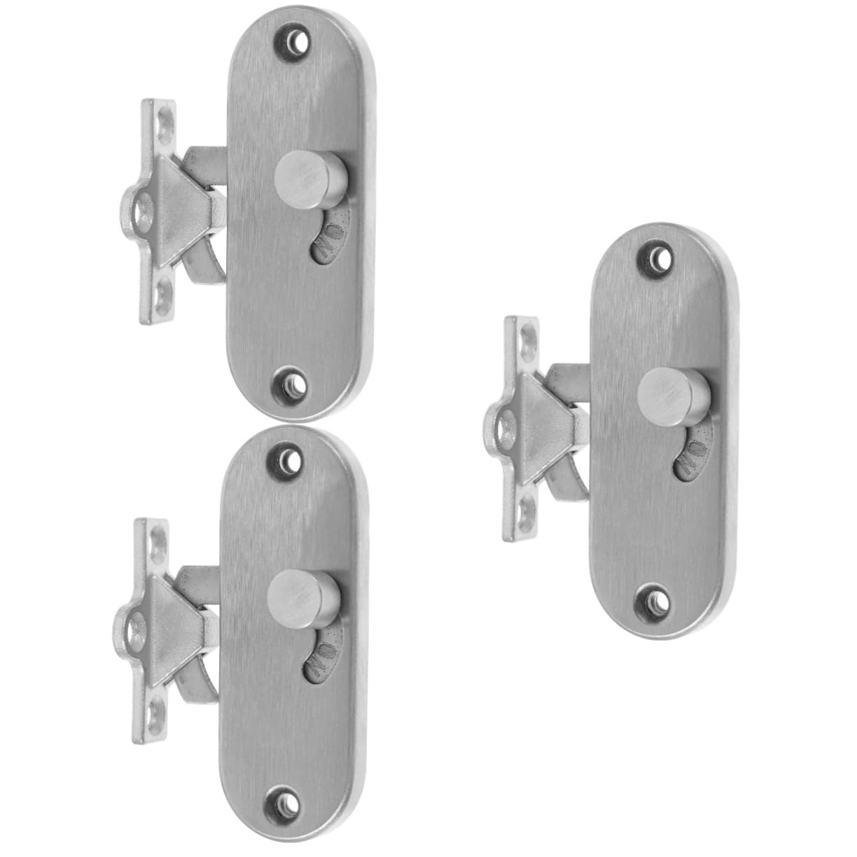 SOLUSTRE 3stücke Sliding Door Lock Latch Für Schiebetüren Und Scheunentüren Rostbeständig Einfacher Einbau Schrauben Vielseitig Einsetzbar