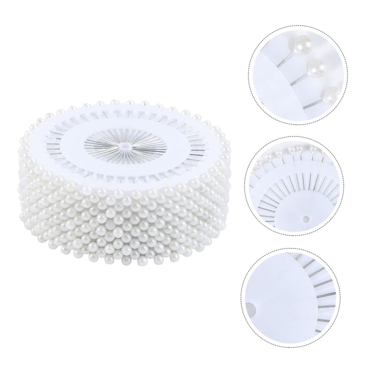 KALLORY 960Pcs Creative Pearl Pins Round Head Sewing Tool for Floral Arranging Corsages Bouquets Dressmaking and Crafting Projects Durable and Elegant Design