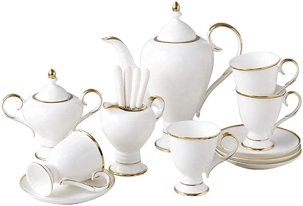 Japoński Czajniczek W Stylu Dworskim, 15 Szt. Porcelanowy Zestaw Do Herbaty Filiżanki Do Kawy Ze Spodkiem Brytyjski Zestaw Do Podwieczorku Z Cukiernicą Słoik Na Krem Dzban Łyżeczki Do Kawy