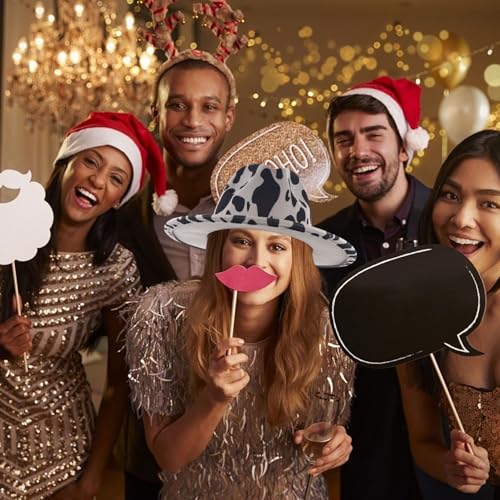 Homoyoyo Cow Pattern Woolen Jazz Hat Adjustable Big Brim Cap Fashion Flat Edge Design for Dinner Parties Casual Wear Texture Comfortable Fit Grey4